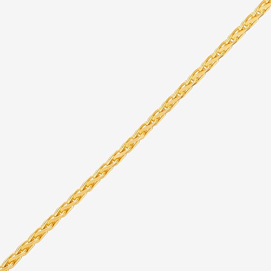 Made in Italy Womens 18 Inch Wheat Chain Necklace