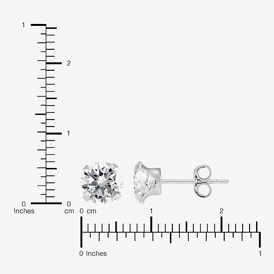 Limited Quantities! Womens White Cubic Zirconia 14K Gold 2-pc. Earring Set