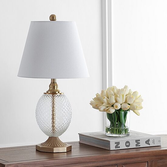 Safavieh Kaiden Glass Table Lamp
