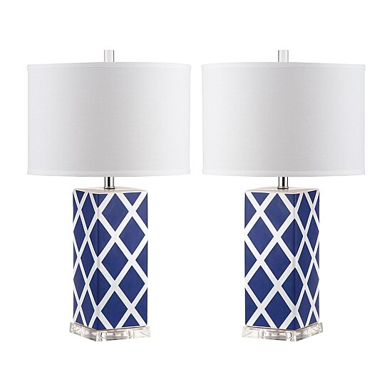 Safavieh Garden Lattice 27 In High Set Of 2 2-pc. Lamp Set
