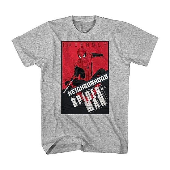 Little & Big Kid Boys Crew Neck Short Sleeve Regular Fit Spiderman Graphic T-Shirt