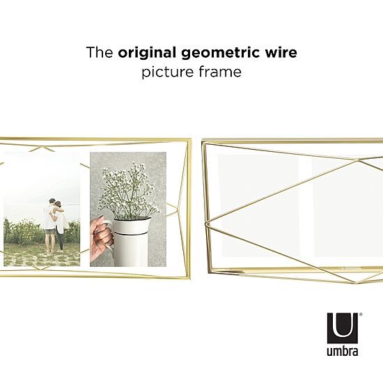 Umbra Prisma Photo Display 3 Openings Copper 3-Opening Tabletop Frame