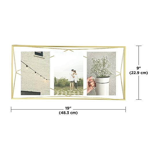 Umbra Prisma Photo Display 3 Openings Copper 3-Opening Tabletop Frame
