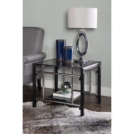 Linon Lambert Living Room Collection 2-pc. Glass End Table