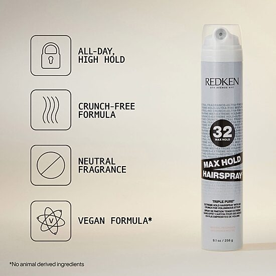Redken Styling Max Hold Spray Neutral Fragrance Hair Spray 9.1 oz.