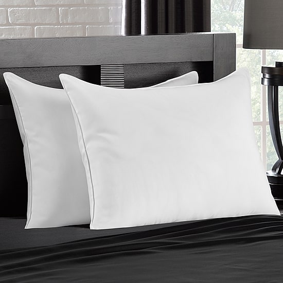 Ella Jayne Signature Plush Firm Allergy-Resistant Down Alternative Gel Filled Side/Back Sleeper Pillow Set of 2