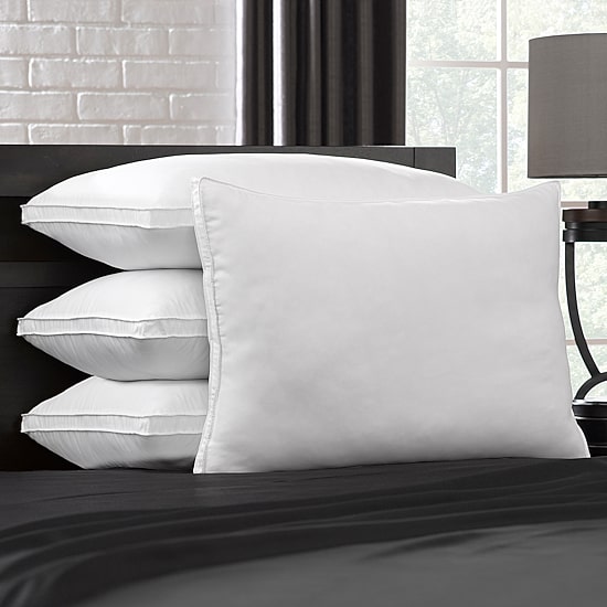 Ella Jayne Gussetted Medium/Firm Plush Down Alternative Side/Back Sleeper Pillow Set of 4