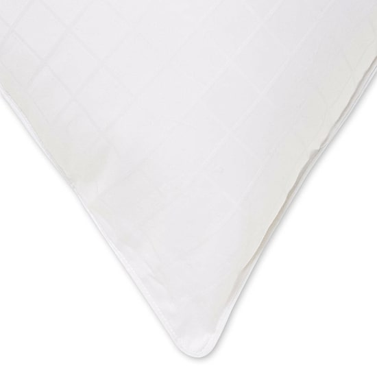 Ella Jayne Overstuffed 100% Cotton Dobby-Box Shell Firm Back/Side Sleeper Down Alternative Gel Filled Pillow Set of 2