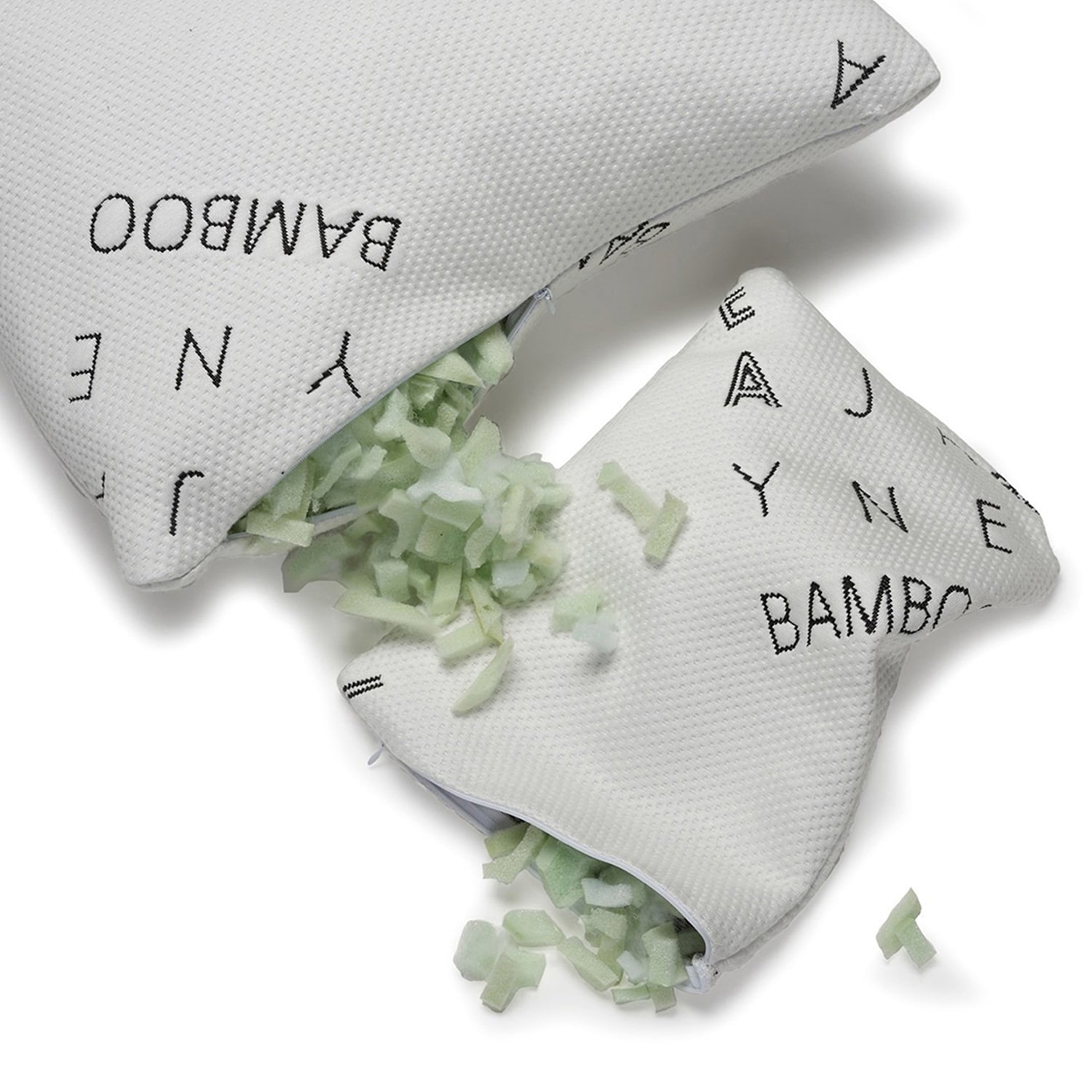 Ella Jayne Density Adjustable Bamboo Rayon Shredded Memory Foam Pillow with Bonus Travel Pillow