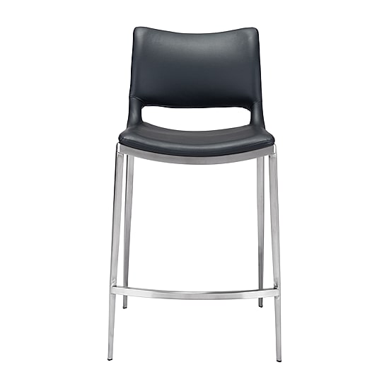 Zuo Modern Ace 2-pc. Counter Height Upholstered Bar Stool