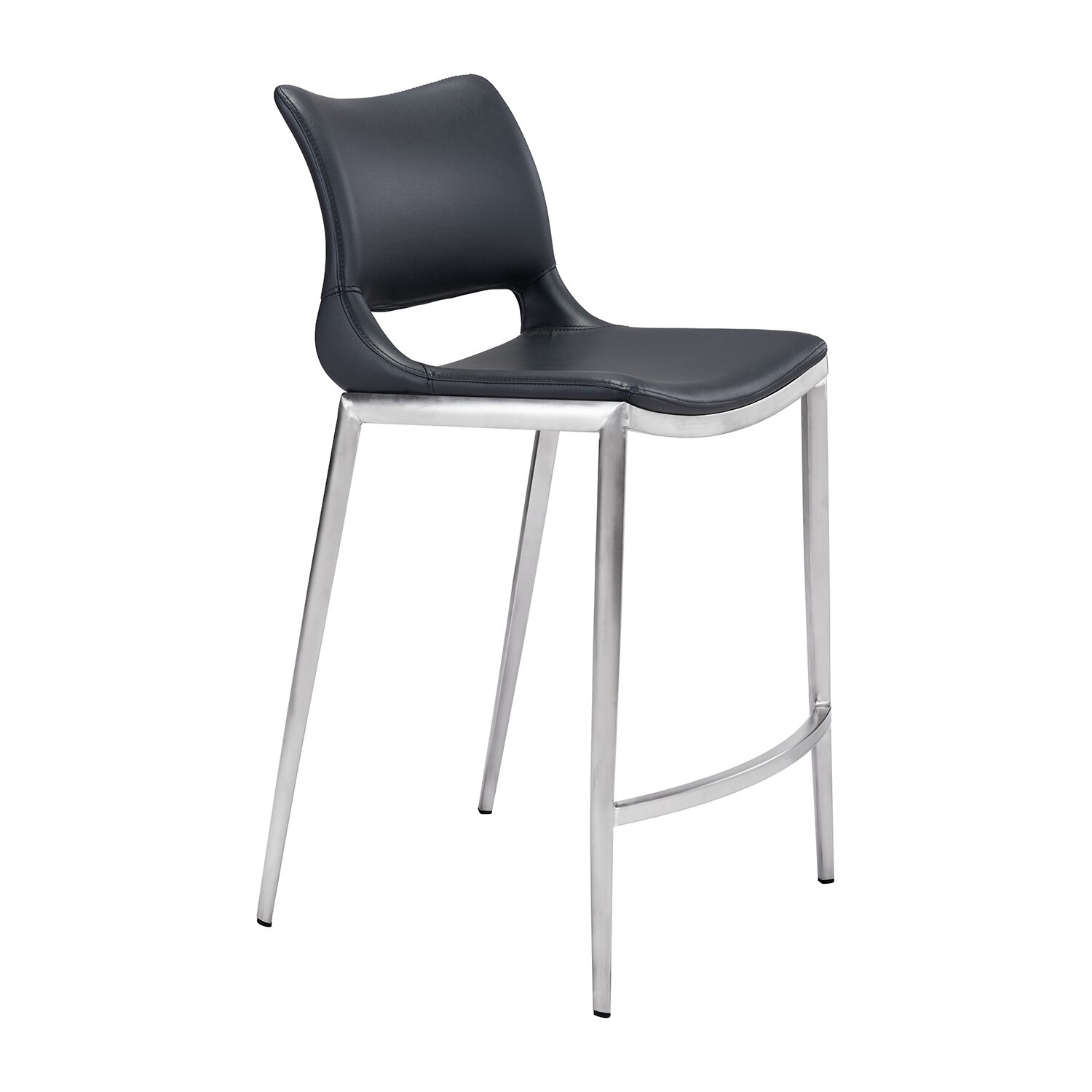 Zuo Modern Ace 2-pc. Counter Height Upholstered Bar Stool