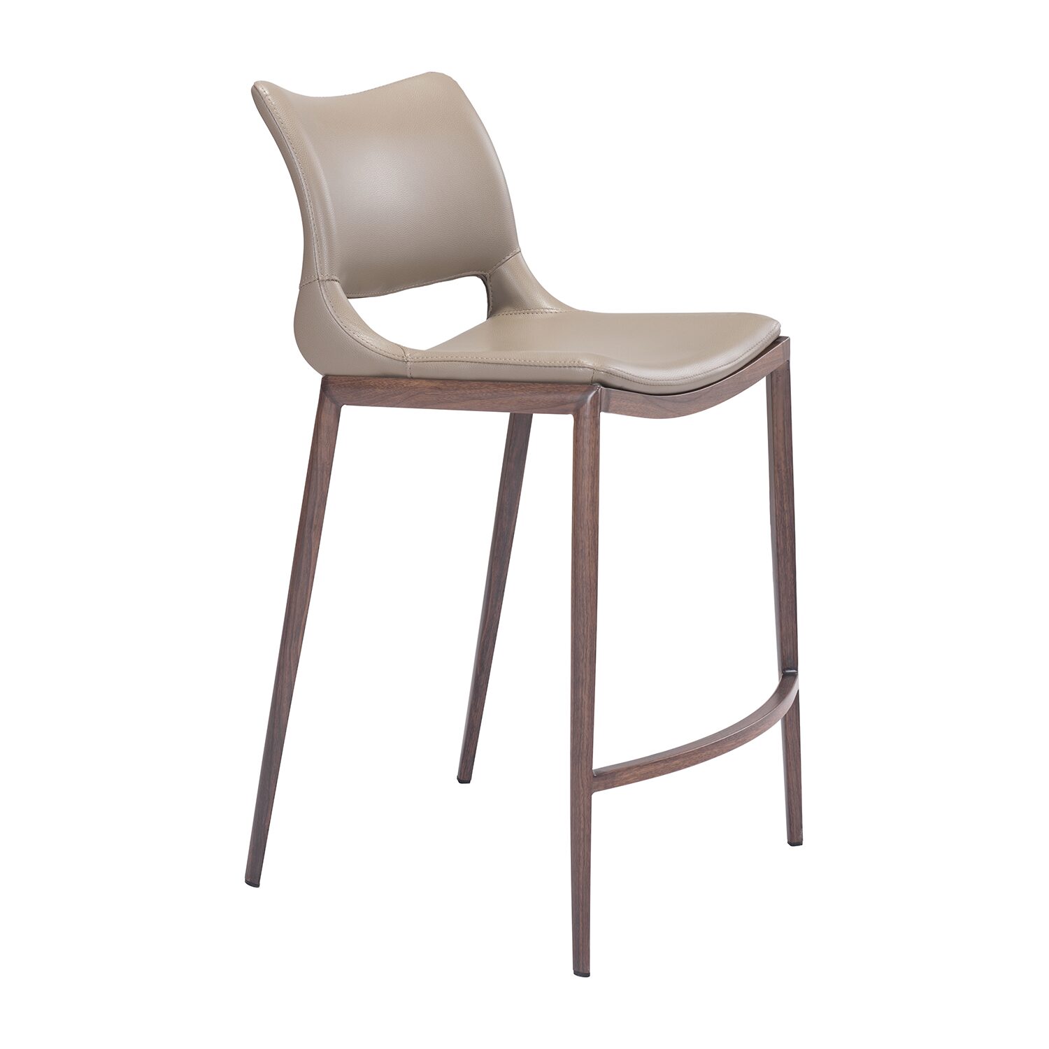 Zuo Modern Ace 2-pc. Counter Height Upholstered Bar Stool