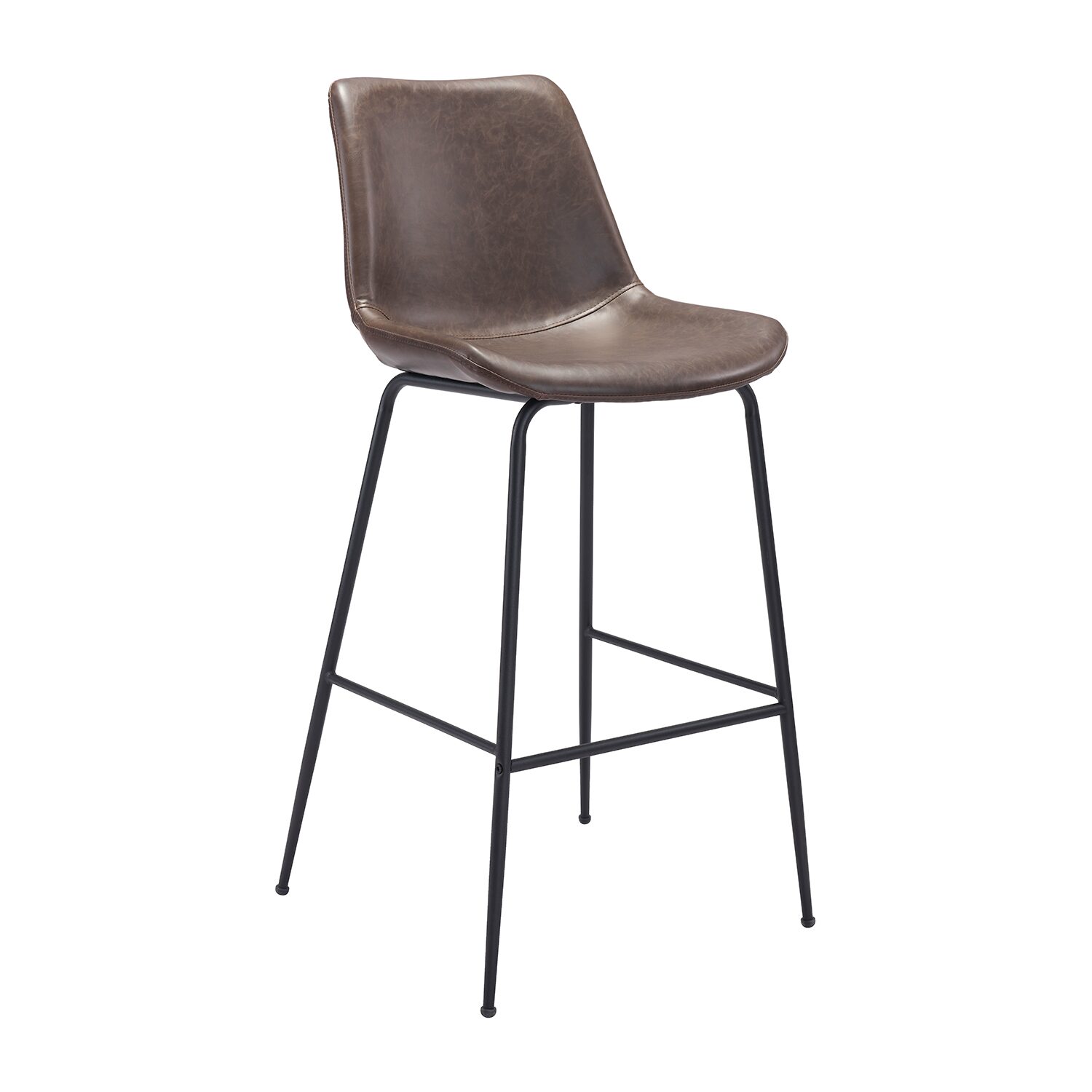 Zuo Modern Byron Upholstered Bar Stool