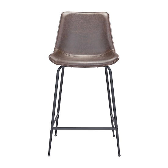 Zuo Modern Byron Counter Height Upholstered Bar Stool