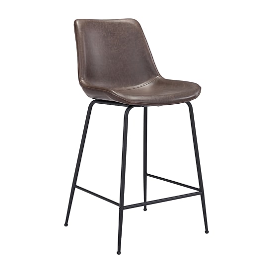 Zuo Modern Byron Counter Height Upholstered Bar Stool