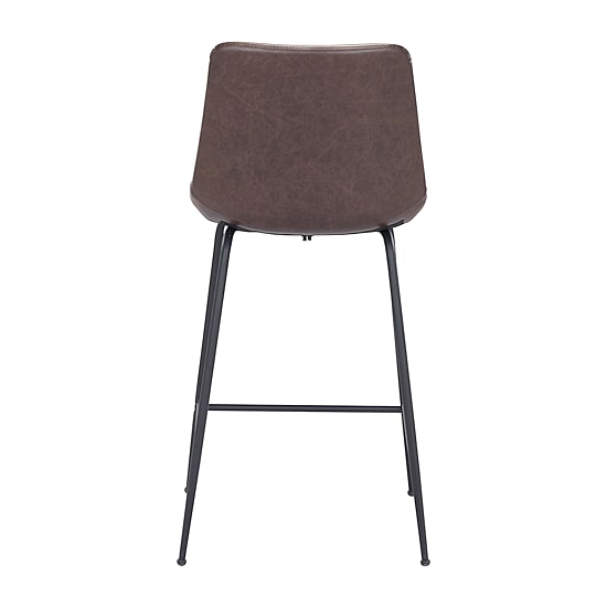 Zuo Modern Byron Counter Height Upholstered Bar Stool