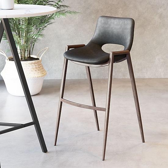 Zuo Modern Desi 2-pc. Upholstered Bar Stool
