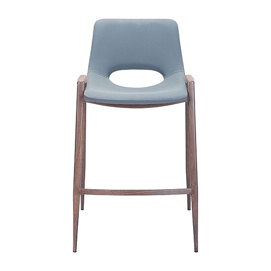 Zuo Modern Desi 2-pc. Counter Height Upholstered Bar Stool