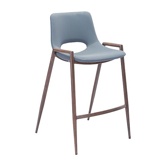 Zuo Modern Desi 2-pc. Counter Height Upholstered Bar Stool