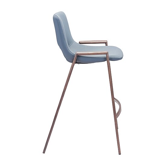 Zuo Modern Desi 2-pc. Counter Height Upholstered Bar Stool