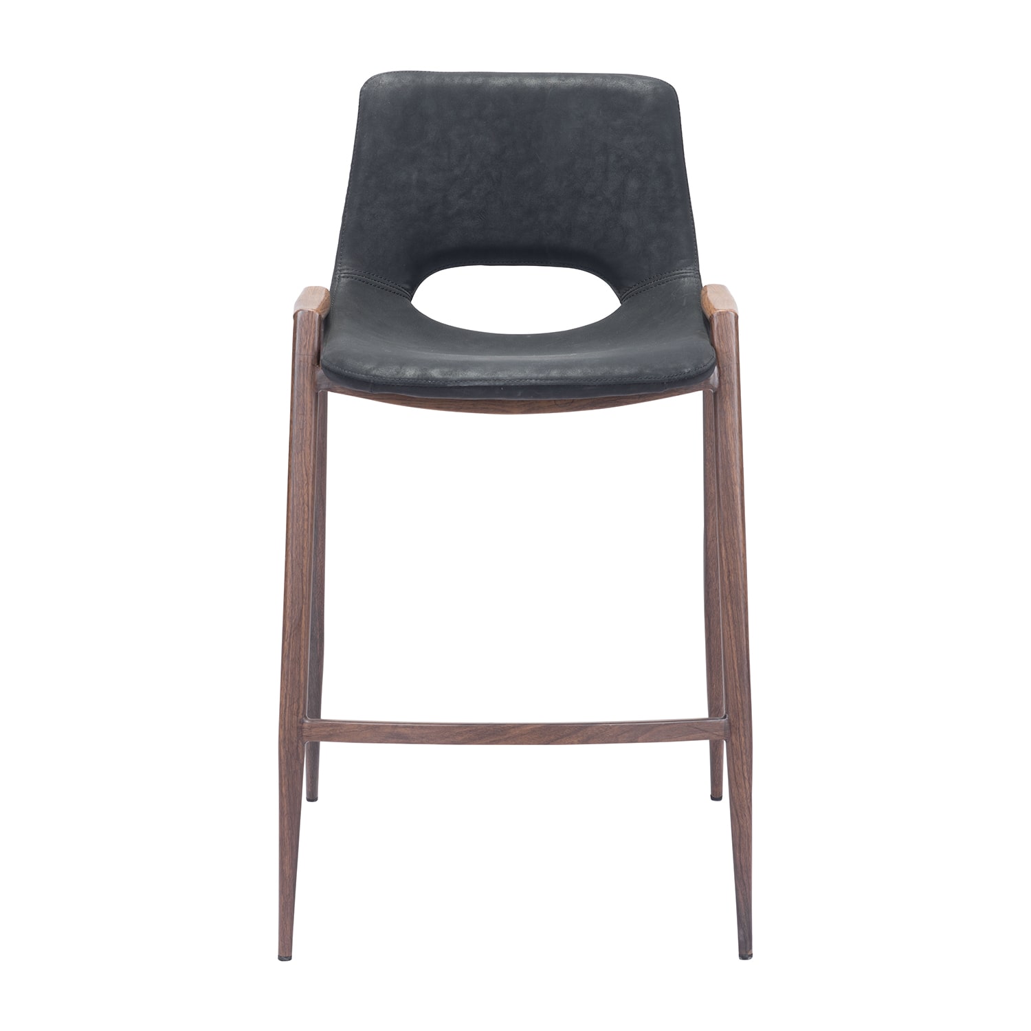 Zuo Modern Desi 2-pc. Counter Height Upholstered Bar Stool