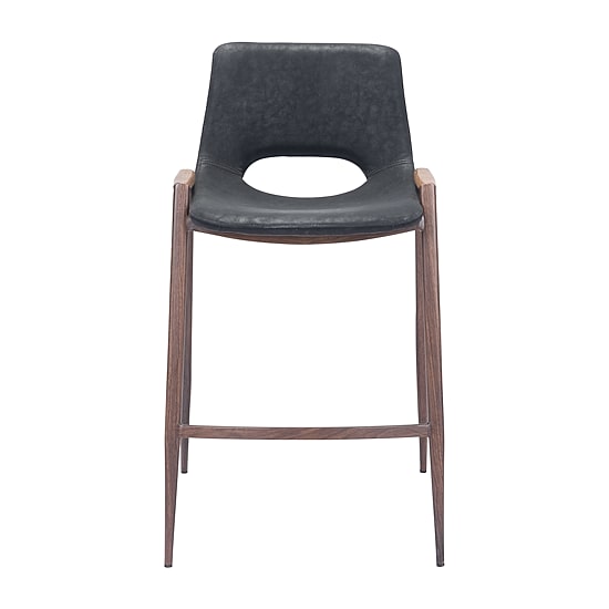 Zuo Modern Desi 2-pc. Counter Height Upholstered Bar Stool