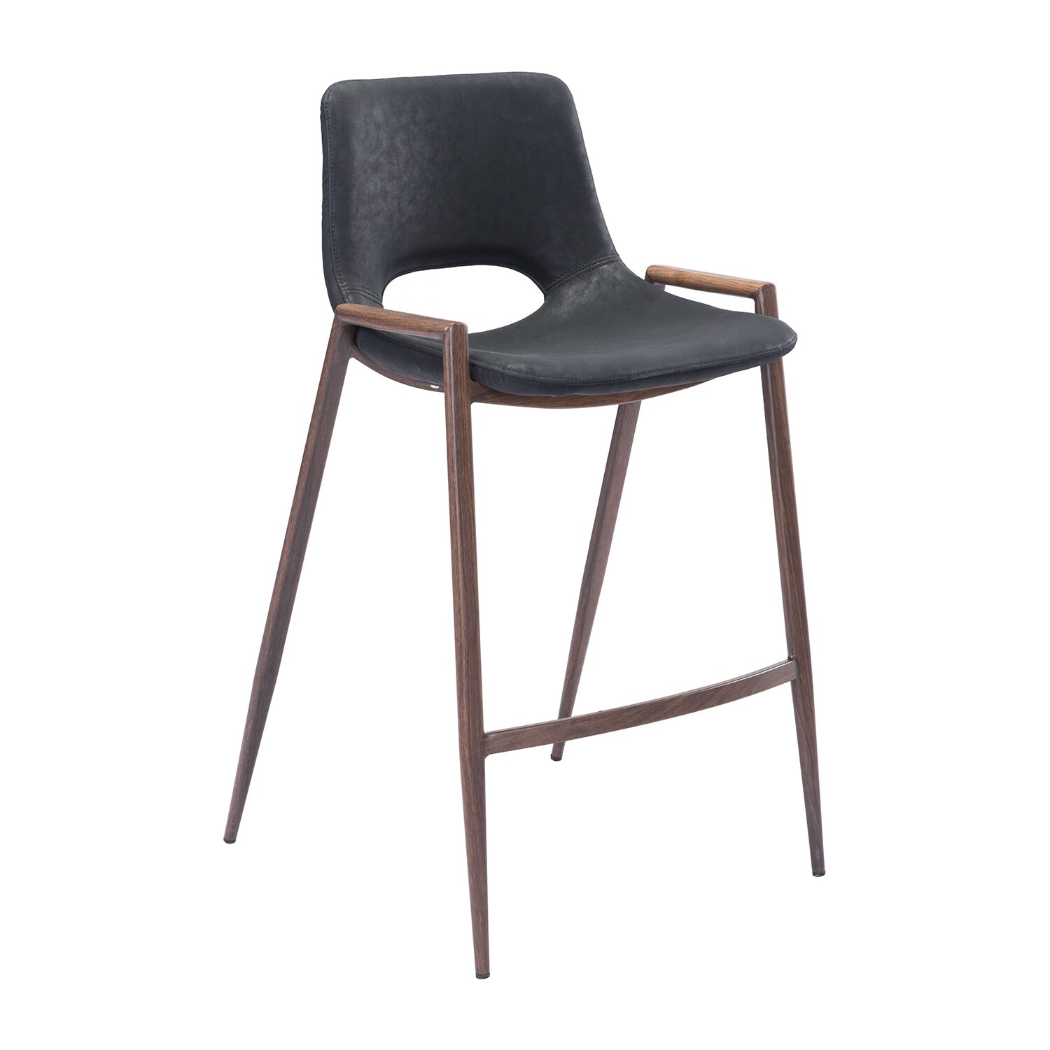 Zuo Modern Desi 2-pc. Counter Height Upholstered Bar Stool