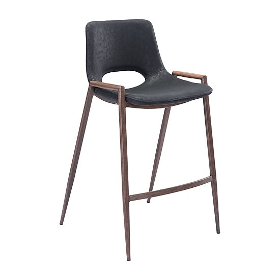 Zuo Modern Desi 2-pc. Counter Height Upholstered Bar Stool