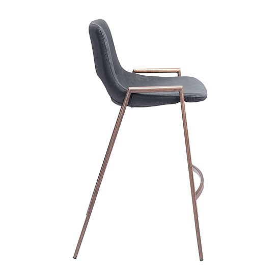 Zuo Modern Desi 2-pc. Counter Height Upholstered Bar Stool