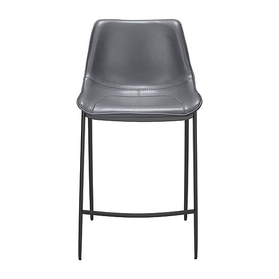 Zuo Modern Magnus 2-pc. Counter Height Upholstered Bar Stool