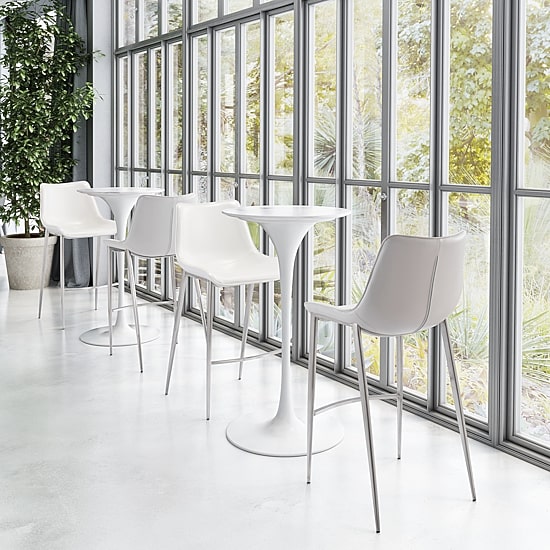 Zuo Modern Magnus 2-pc. Upholstered Bar Stool