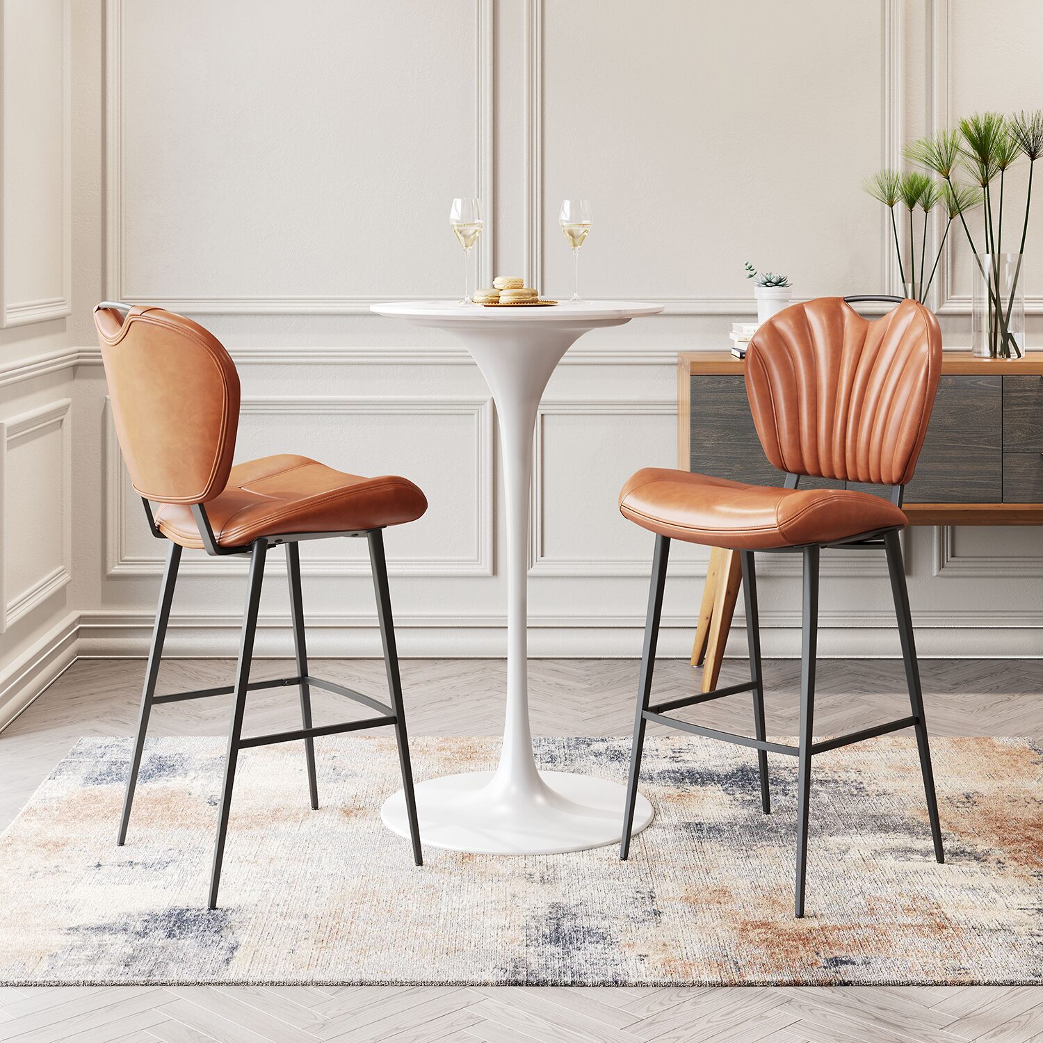 Zuo Modern Terrence Upholstered Bar Stool