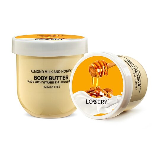 LOVERY™ Almond Milk & Honey Body Butter - 6oz (18$ Value)