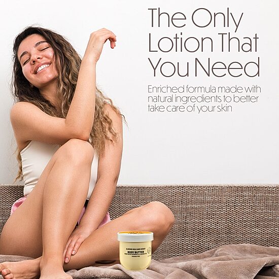 LOVERY™ Almond Milk & Honey Body Butter - 6oz (18$ Value)