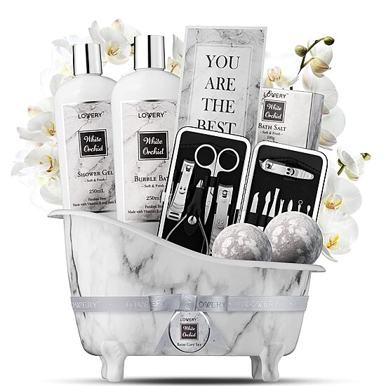LOVERY™ White Orchid Self Care Kit - 20pc Personalized Gifts