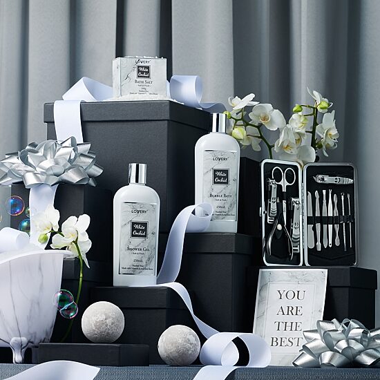 LOVERY™ White Orchid Self Care Kit - 20pc Personalized Gifts