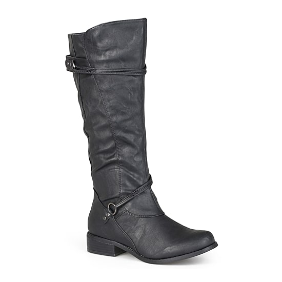 Journee Collection Womens Wide Calf Flat Heel Riding Boots