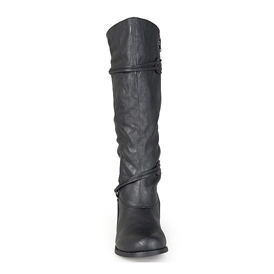 Journee Collection Womens Wide Calf Flat Heel Riding Boots