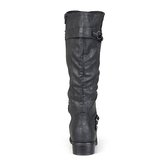 Journee Collection Womens Wide Calf Flat Heel Riding Boots