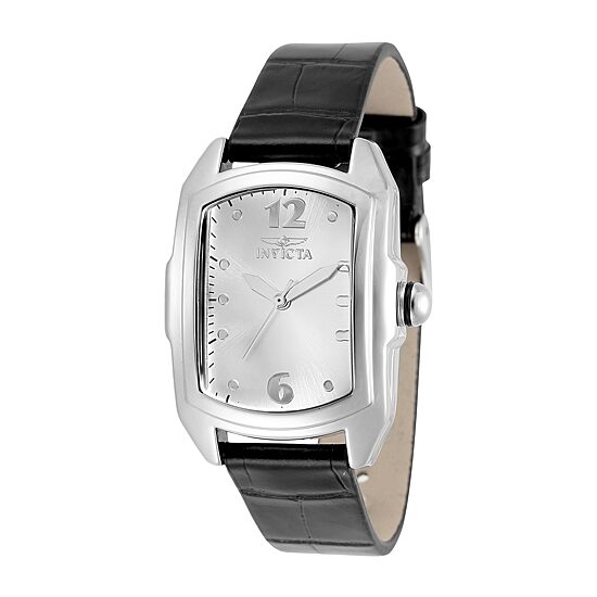 Invicta Mens Black Leather Bracelet Watch 35344