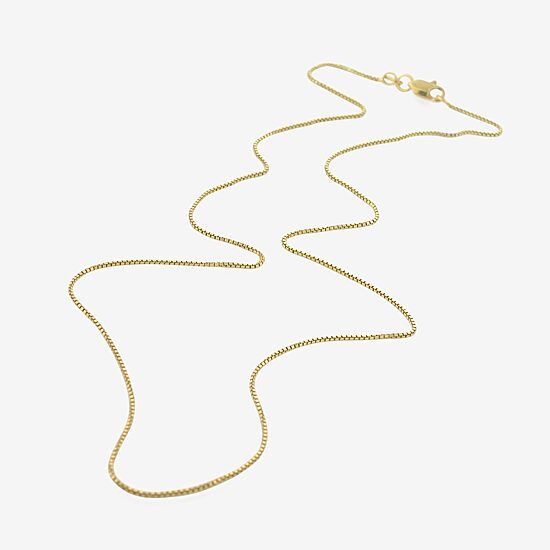 Made in Italy 14K Gold Over Silver 16" Box Chain Necklace
