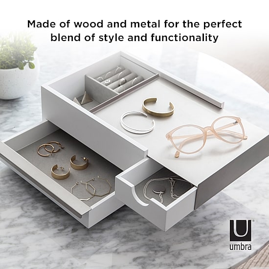 Umbra Stow-It 2-Drawer 2-Compartment Drawer Storage