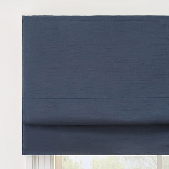 Eclipse Faux Silk Energy Saving Cordless Blackout Roman Shade