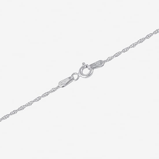 Silver Treasures Made In Italy Sterling Silver 18-24 Inch Singapore Chain Necklace