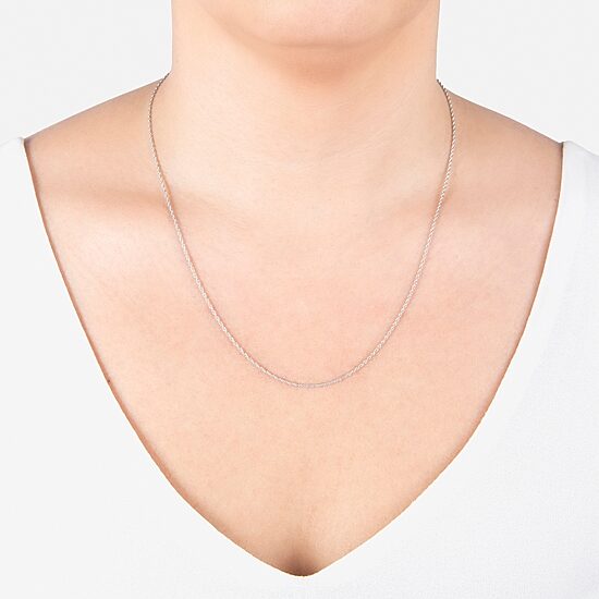 Silver Treasures Made in Italy Sterling Silver 18-30" Rope Chain Necklace