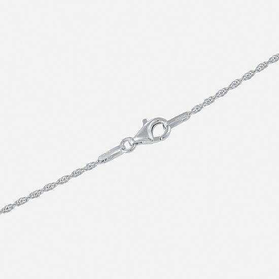 Silver Treasures Made in Italy Sterling Silver 18-30" Rope Chain Necklace