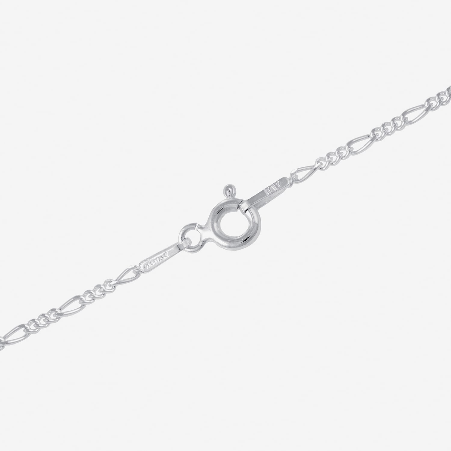 Silver Treasures Made in Italy Sterling Silver 18-20" Figaro Chain Necklace