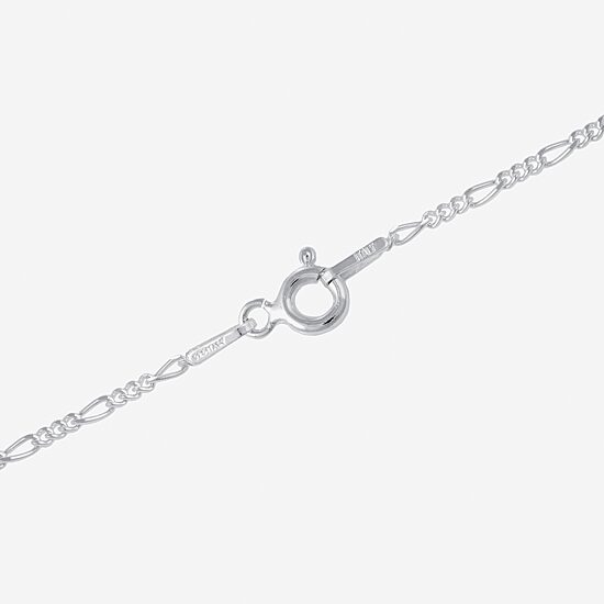 Silver Treasures Made in Italy Sterling Silver 18-20" Figaro Chain Necklace