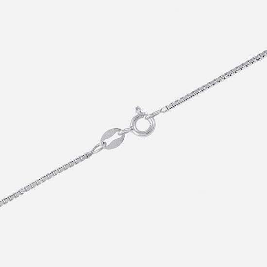 Silver Treasures Made In Italy Sterling Silver 16-30" Box Chain Necklace
