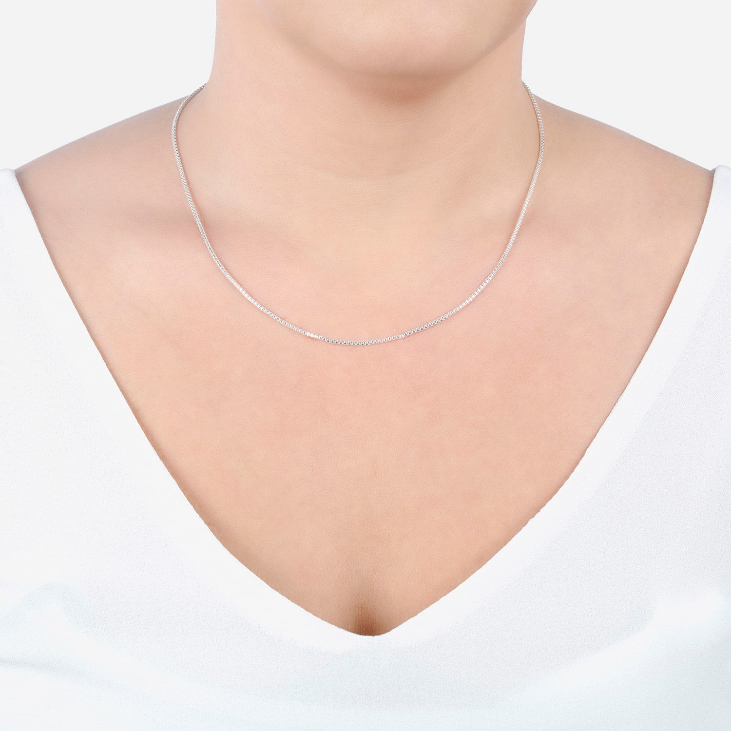 Silver Treasures Made in Italy Sterling Silver 16-30" Diamond-Cut Popcorn Chain